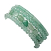 Natural Green Aventurine Beaded Stretch Bracelet Sets BJEW-JB10782-5