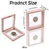 5Pcs Square Transparent PE Thin Film Suspension Jewelry Display Box CON-FS0001-19A-4