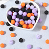 Rubberized Style Imitated Silicone Acrylic Beads MACR-PA0001-06C-04-7