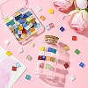 100Pcs 2 Colors Mosaic Tiles Glass Cabochons DIY-YW0012-19-6