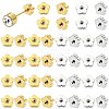 40Pcs 4 Styles Stainless Steel Ear Nuts STAS-FS0002-21-1