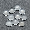 Natural White Agate Cabochons G-P393-R07-8MM-1