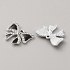 Alloy Enamel with Crystal Rhinestone Pendants ENAM-TAC0021-22C-2