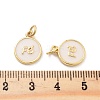 Rack Plating Brass Enamel Charms KK-C063-15G-3