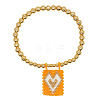 Bohemian Glass Seed Bead Charm Bracelets IW8477-13-1