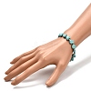 Heart Beads Stretch Bracelet for Girl Women BJEW-JB06938-02-3