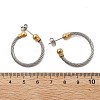 304 Stainless Steel Stud Earrings EJEW-F354-05P-01-5