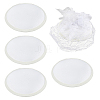 Satin Fabric with Polyester Flat Round Fascinator Hat Base for Millinery FIND-WH0173-320A-1
