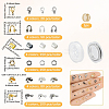 DIY Brass & Alloy & Iron Jewelry Making Finding Kits DIY-SP0003-21-2