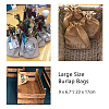 Burlap Packing Pouches Drawstring Bags ABAG-BC0001-04-4