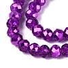 Transparent Electroplate Glass Beads Strands X1-EGLA-Q131-01A-09-3