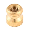 Golden Tone Round Wax Seal Brass Stamp Heads AJEW-S087-02G-09-3