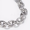 304 Stainless Steel Cable Chain Bracelets X-BJEW-I238-09P-2