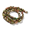 Natural Unakite Beads Strands G-P497-01C-15-3