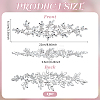 1Pc Rhinestone Cloth Patches AJEW-FG0004-59B-2