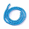 Synthetic Turquoise Beads Strands G-E525-4mm-15-2