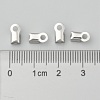 304 Stainless Steel Fold Over Crimp Cord Ends X-STAS-M009-01A-3