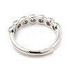 Rack Plating Brass Micro Pave Clear Cubic Zirconia Rings RJEW-E064-13P-3