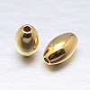 Real 18K Gold Plated Oval Sterling Silver Beads STER-M101-07-8x5mm-1