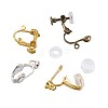 Kissitty Brass Screw Earring Converter and Clip on Earring Converter KK-KS0001-04-5
