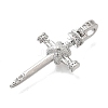 Brass Micro Pave Cubic Zirconia Pendants KK-P336-29P-2