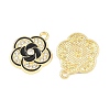 Alloy Black Enamel Pendants FIND-C095-09G-2