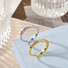 2Pcs 2 Colors Alloy with Crystal Rhinestone Finger Rings RJEW-TADJ0001-01C-5