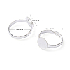 Brass Pad Ring Base Findings X-EC022-S-7