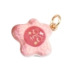 Brass Enamel Pendants LS-ENAM-I087-03F-2