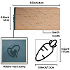 Square Wooden Stamps DIY-WH0546-002-2