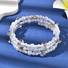 Glass & ABS Plastic Imitation Pearl Beaded Multi-srand Bracelets BJEW-JB12321-02-1