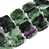Natural Ruby in Zoisite Beads Strands G-T138-26A-09-4