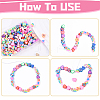 200Pcs Handmade Polymer Clay Beads CLAY-YW0002-20-4