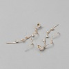 Alloy Horse Eye Dangle Stud Earrings EJEW-WH0004-191KCG-2