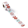 4 Patterns Christmas Round Dot Self Adhesive Paper Stickers Roll X-DIY-A042-03A-3