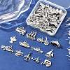 52Pcs 13 Style Tibetan Style Alloy Pendants TIBEP-FP0001-10-5
