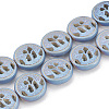 Electroplate Non-magnetic Synthetic Hematite Beads Strands G-N0322-06-2
