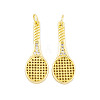 Rack Plating Brass Micro Pave Cubic Zirconia Pendants KK-P269-06G-1