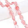 Cherry Quartz Glass Beads Strands G-M206-35-1