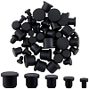 50Pcs 5 Styles Silicone Hole Plugs AJEW-GF0011-62G-1