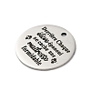 Anti-Tarnish 201 Stainless Steel Pendants STAS-R002-01P-06-2