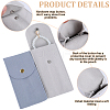 3 Sets 3 Colors Rectangle Velvet Single Watch Storage Bags ABAG-BBC0001-11-6