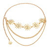 Alloy Sun Link 3 Layer Waist Chains for Women WGF4895-01-2