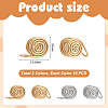 20Pcs 304 Stainless Steel Spiral Pad Cuff Earrings KK-UN0005-21-3