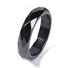 Magnetic Synthetic Hematite Finger Ring for Men Women RJEW-A047-01B-1