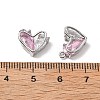 Brass Micro Pave Cubic Zirconia Pendants KK-A259-18P-03-3