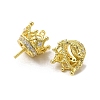 Brass Micro Pave Cubic Zirconia Peg Bails FIND-C045-05G-2
