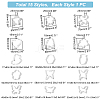 15Pcs 15 Style 430 Stainless Steel Cookie Cutters DIY-PH0010-18-3