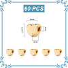 60Pcs Brass Beads KK-UN0002-33-3