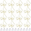 28Pcs Bowknot Shape Brass Earring Hook DIY-SP0001-06G-1